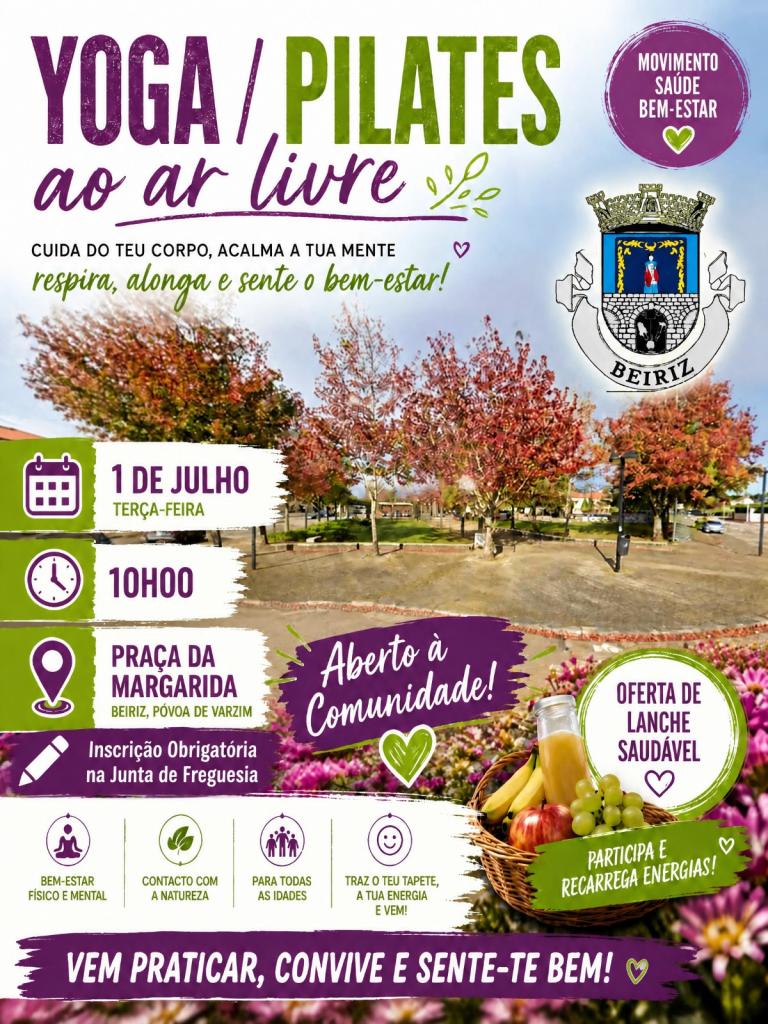 YOGA/PILATES ao ar livre