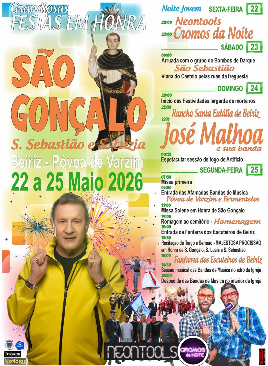 Festividades em honra de S. Gon&ccedil;alo e Sr.&ordf; do Ros&aacute;rio